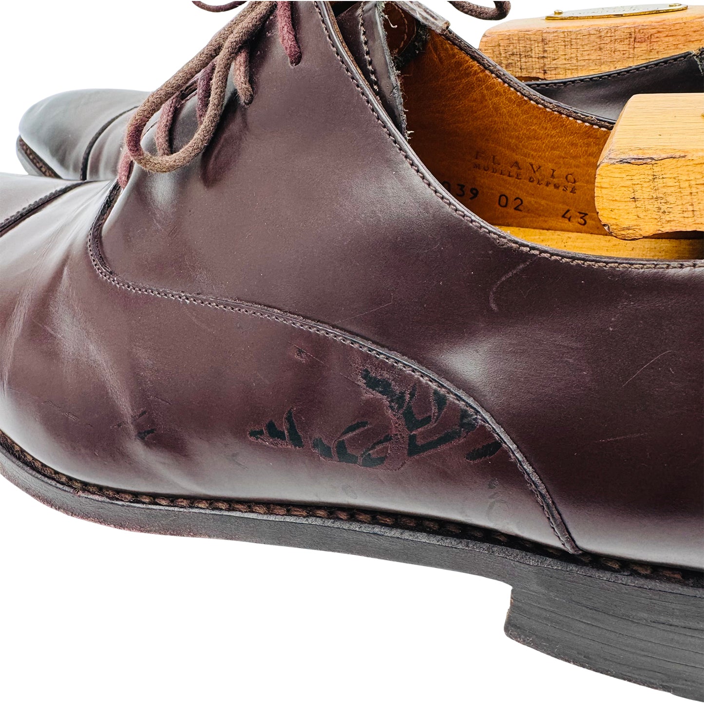 Bexley Men's Brown Leather Oxfords (Size 42.5/43)