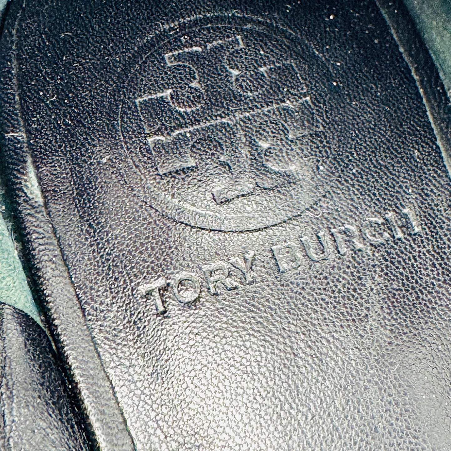 Tory Burch Reva Travel Black Leather Ballet Flats (Size 38.5/39)