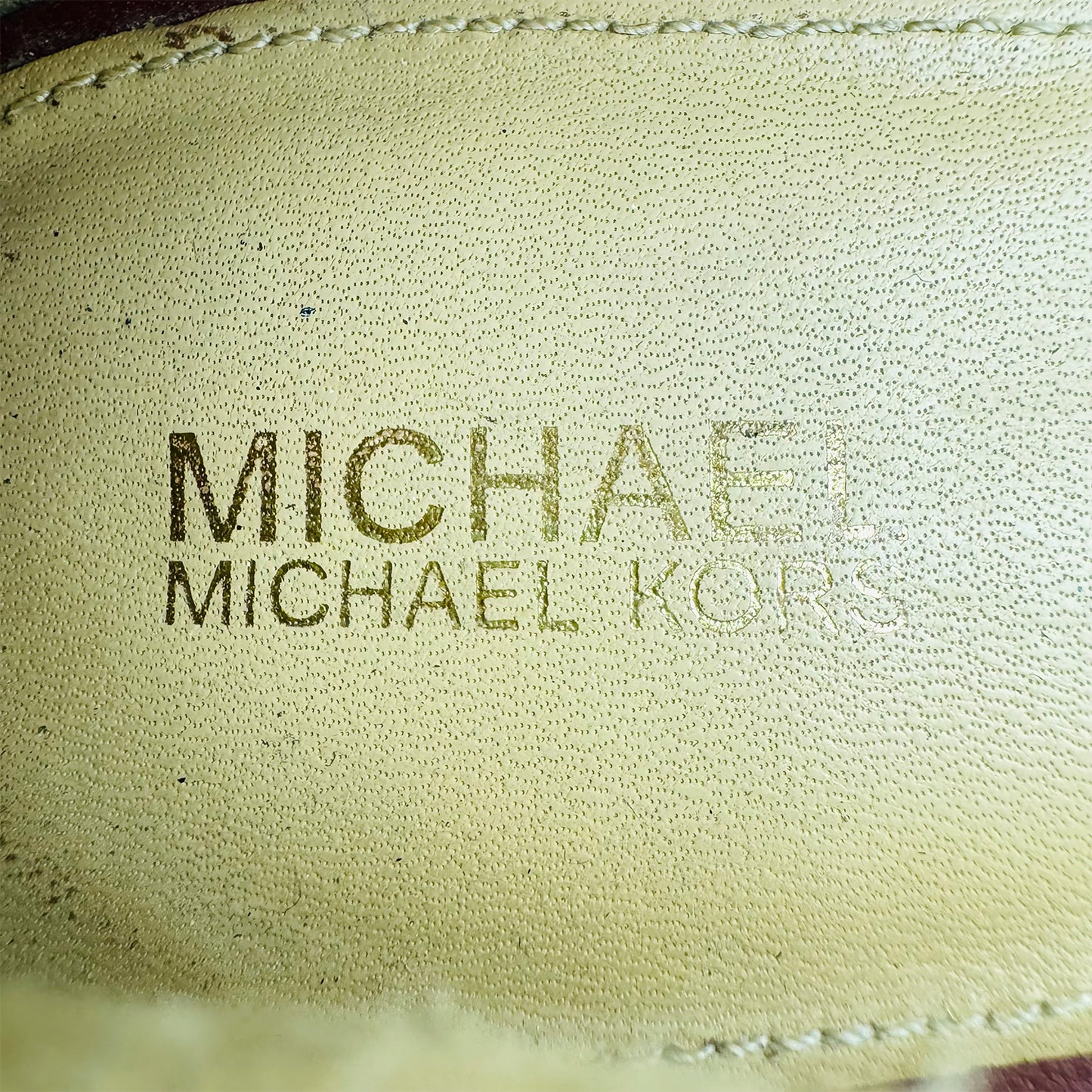 Michael Kors 'Deep Red' Leather Flats (Size 38.5)