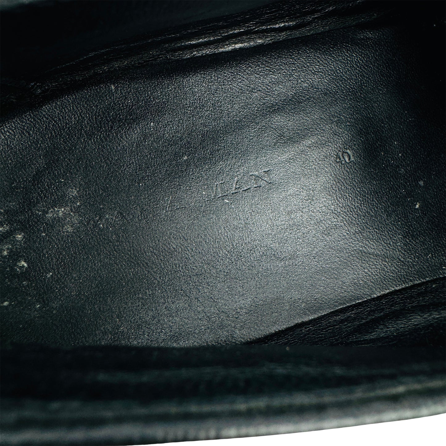 Zara Men's Black Leather Tassel Loafers (Size 40)