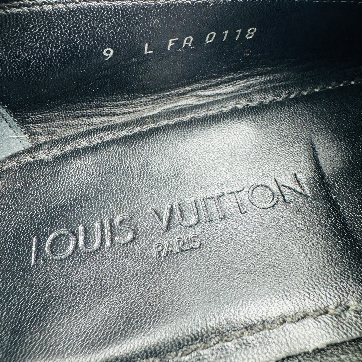 Louis Vuitton Major Black Leather Loafers (Size 43/43.5)