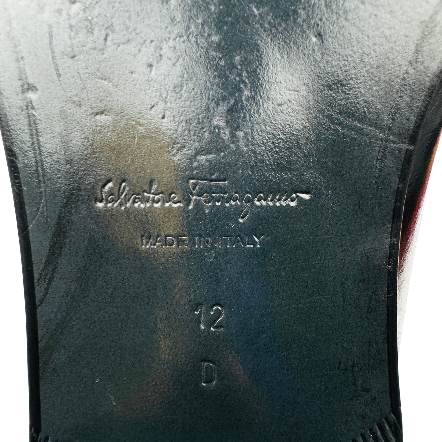 Salvatore Ferragamo Men’s Leather Penny Loafers (Size 45.5/46)
