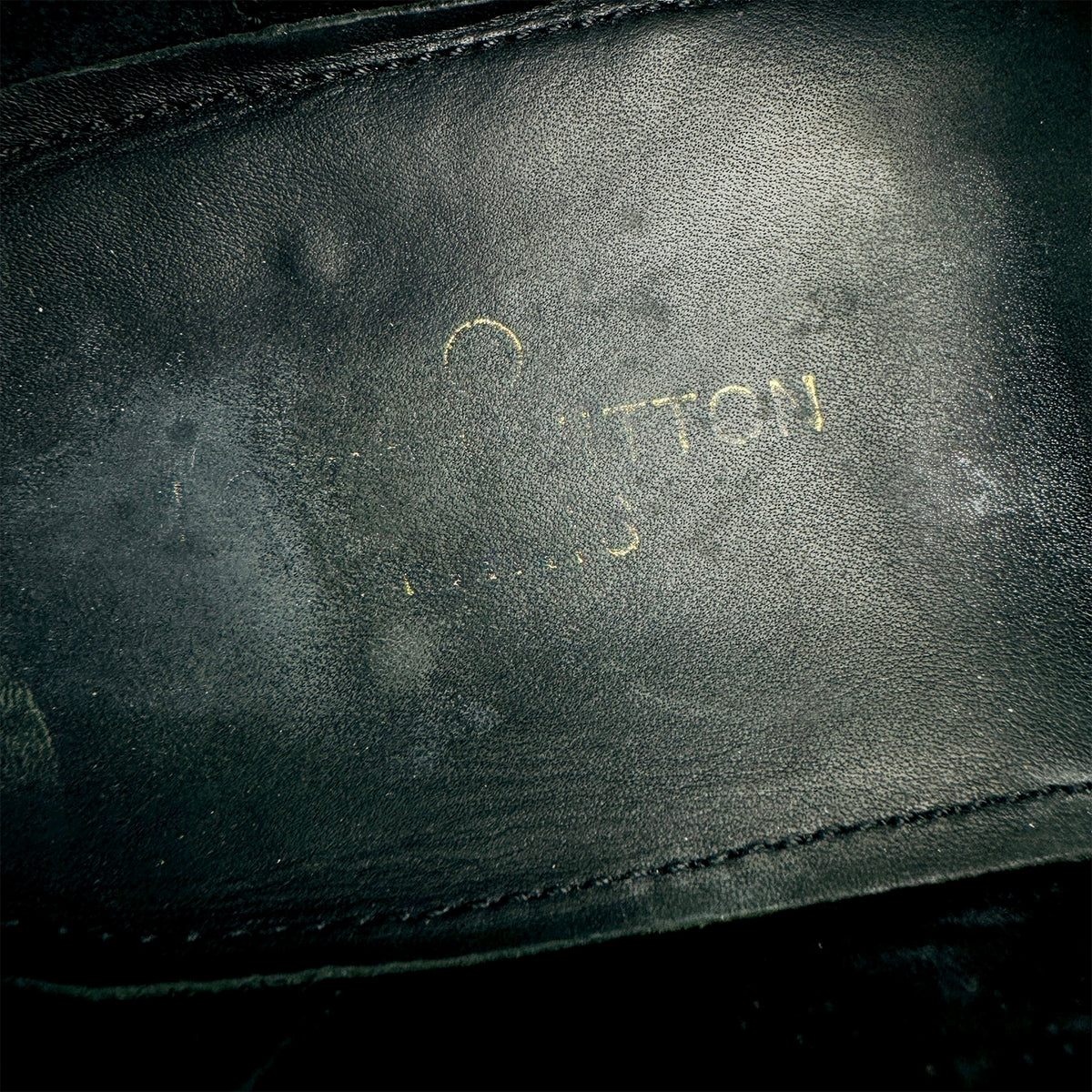 Louis Vuitton Major 'LV Initials' Black Loafers (Size 44)