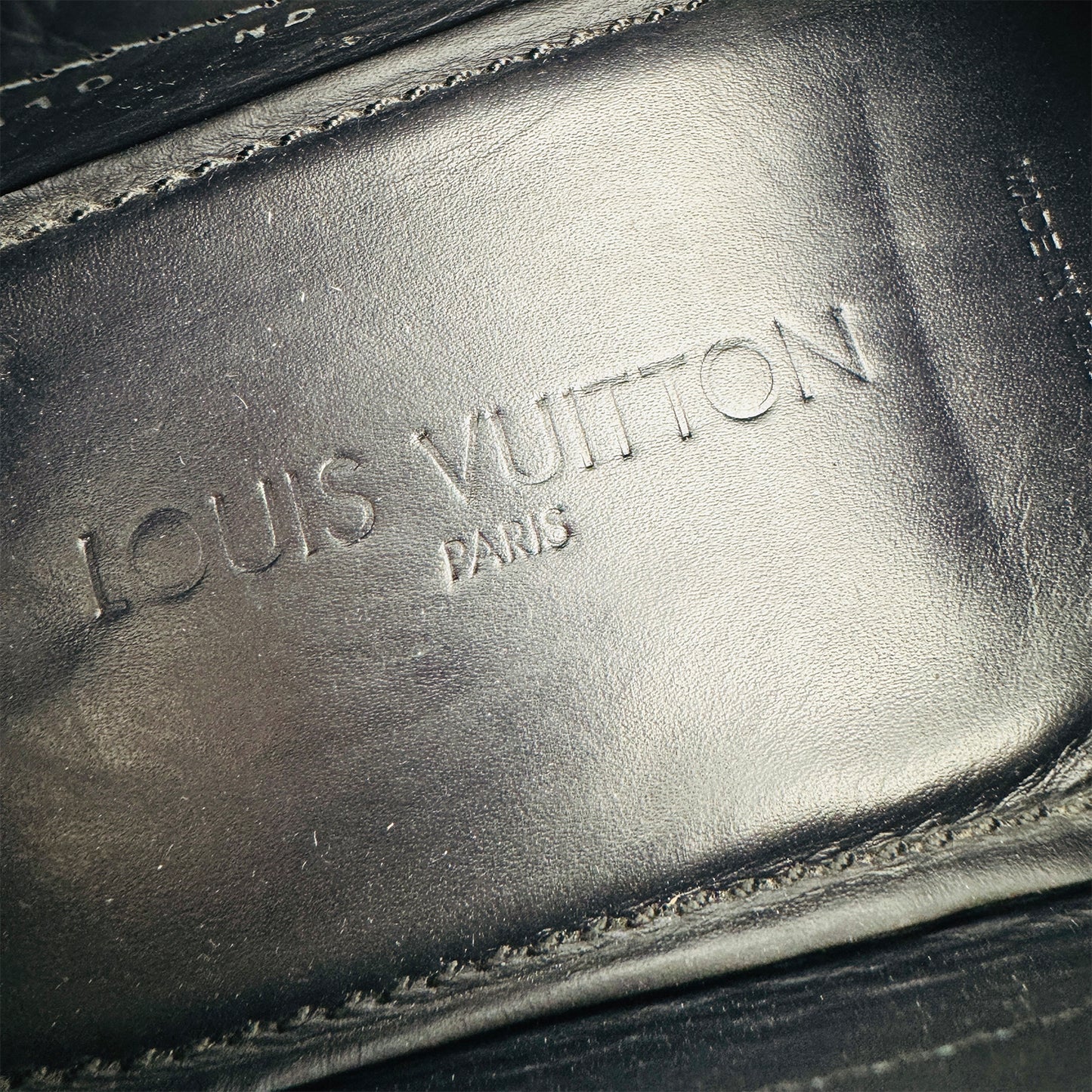Louis Vuitton Arizona 'Marine Blue' Taiga Leather Loafers (Size 44)