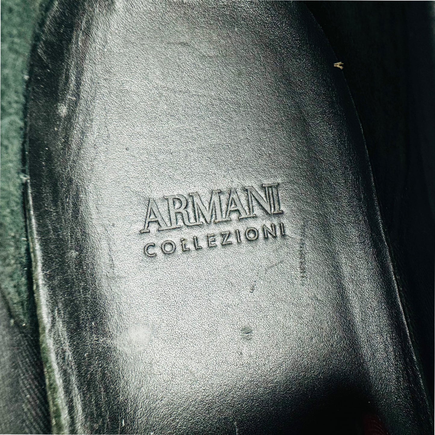 Armani Collezioni Canvas Leather Sneakers (Size 43)