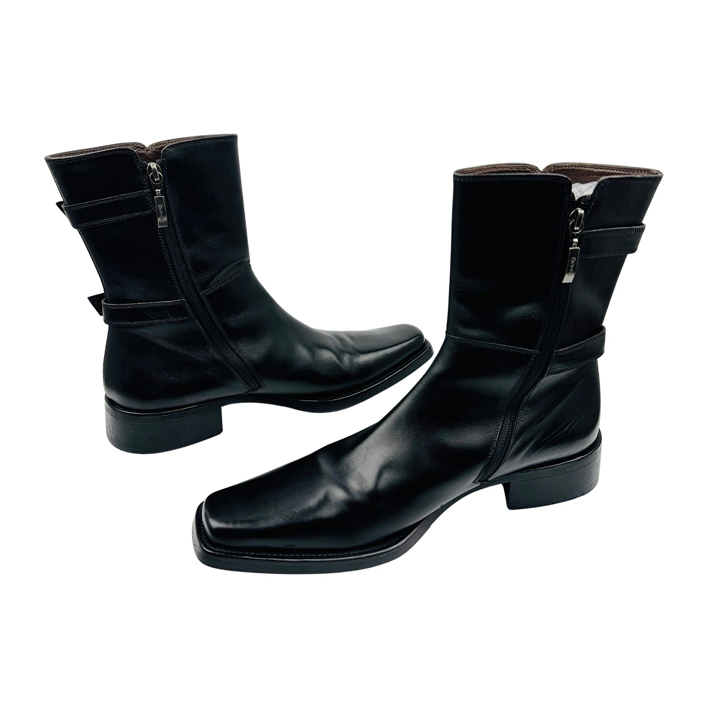 Cesare Paciotti Black Leather Boots (Size 41.5)