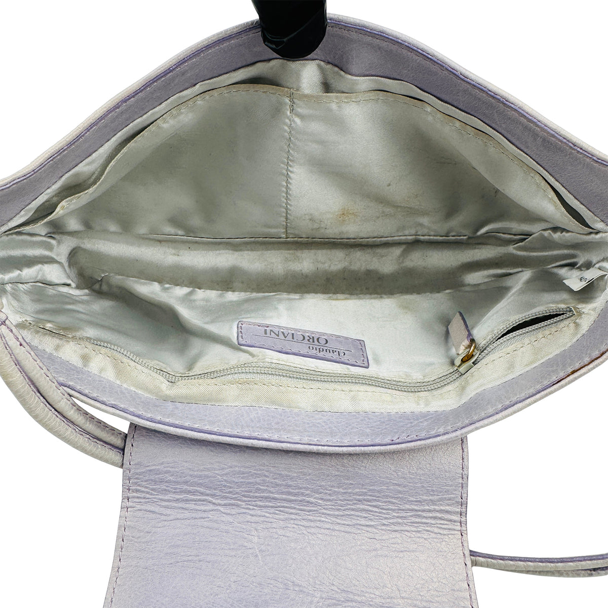 Claudio Orciani Metallic Leather Shoulder Bag