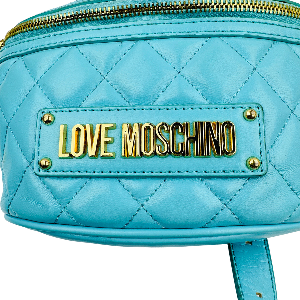 Love Moschino Quilted Logo Belt Bag - JC4003PP1OLA0701