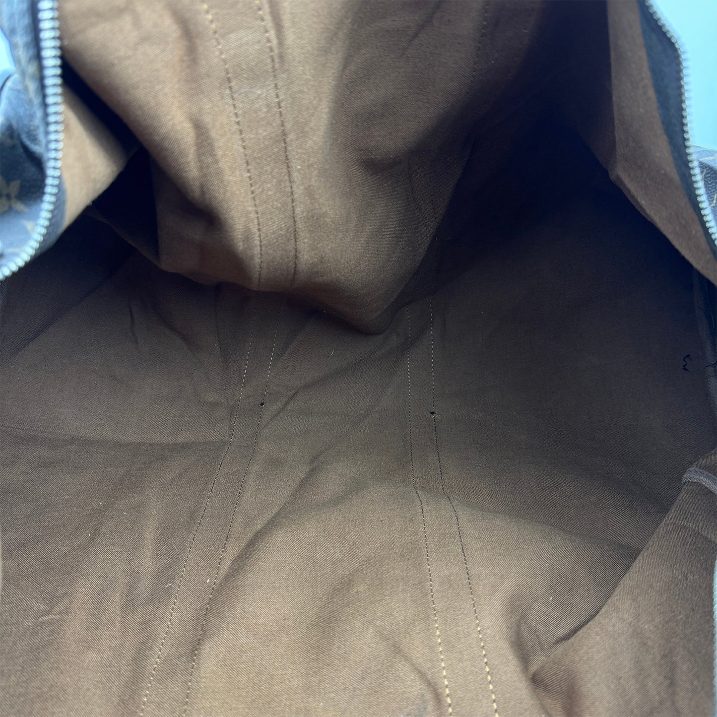 Louis Vuitton Keepall 55 Brown Duffel Bag