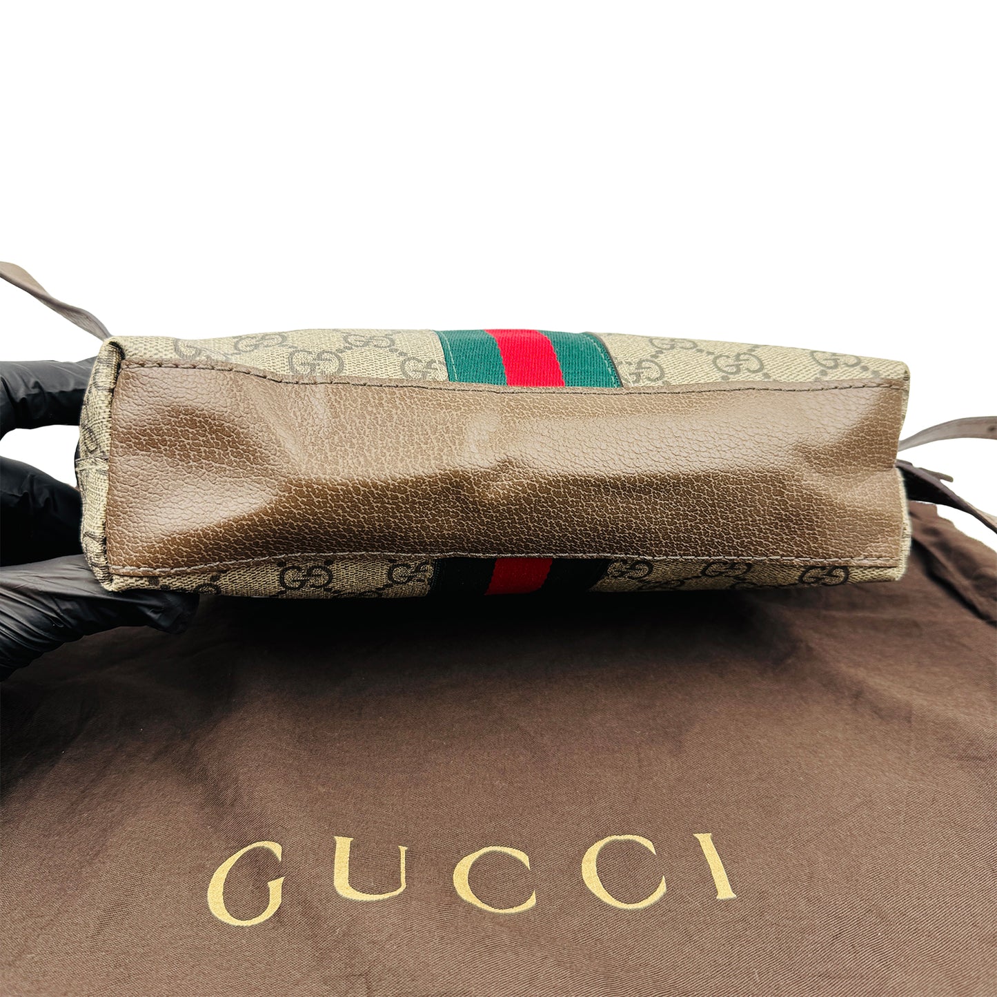Gucci GG Supreme Ophidia Dome Crossbody Bag - 499621