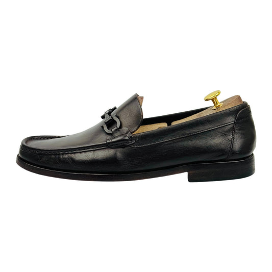Salvatore Ferragamo Brown Gancini Bit Loafers (Size 43)