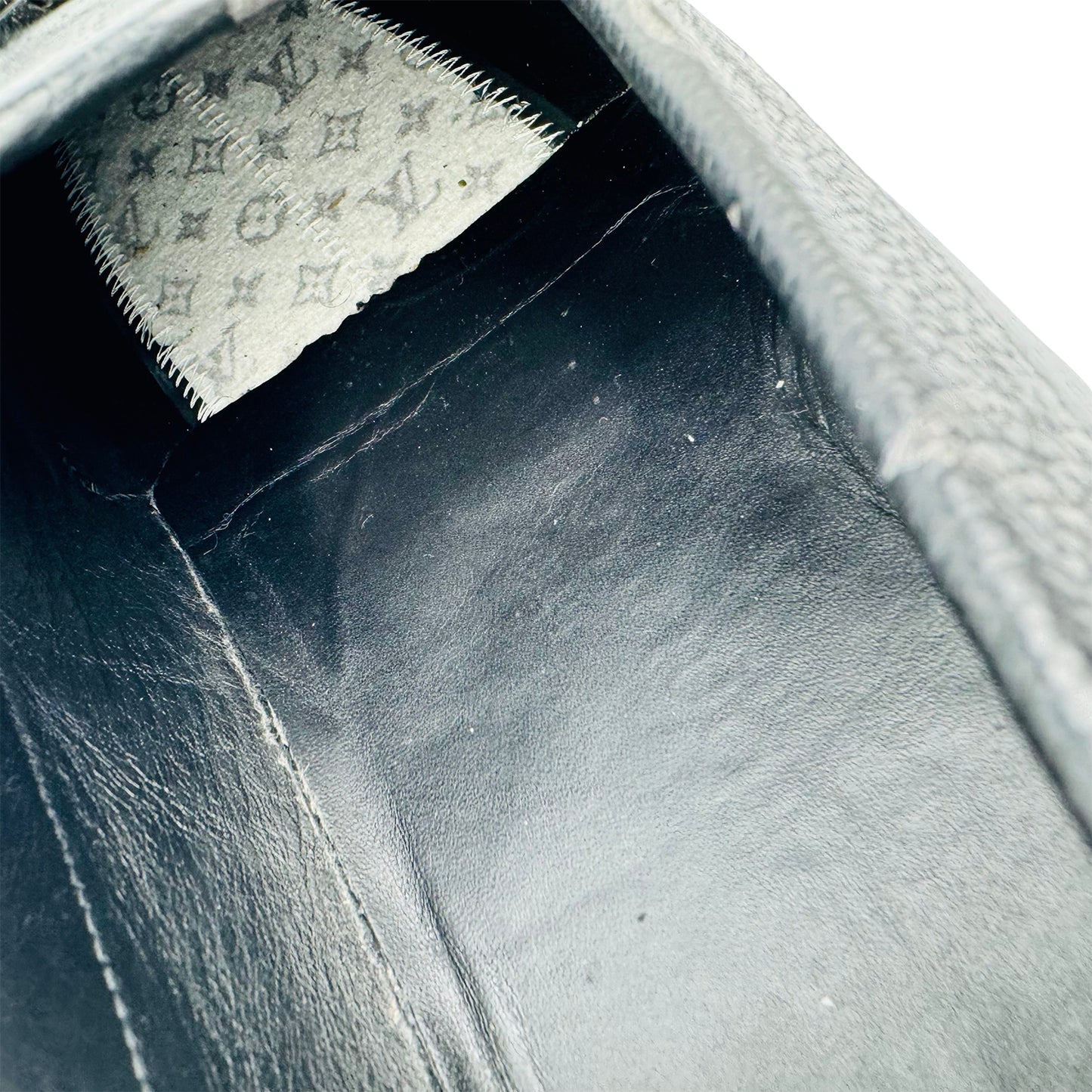 Louis Vuitton Black Leather Racer Moccasin (Size 44)