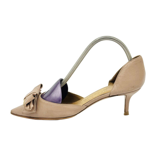Salvatore Ferragamo 'Nude' Vara Bow Pumps (Size 38/38.5)