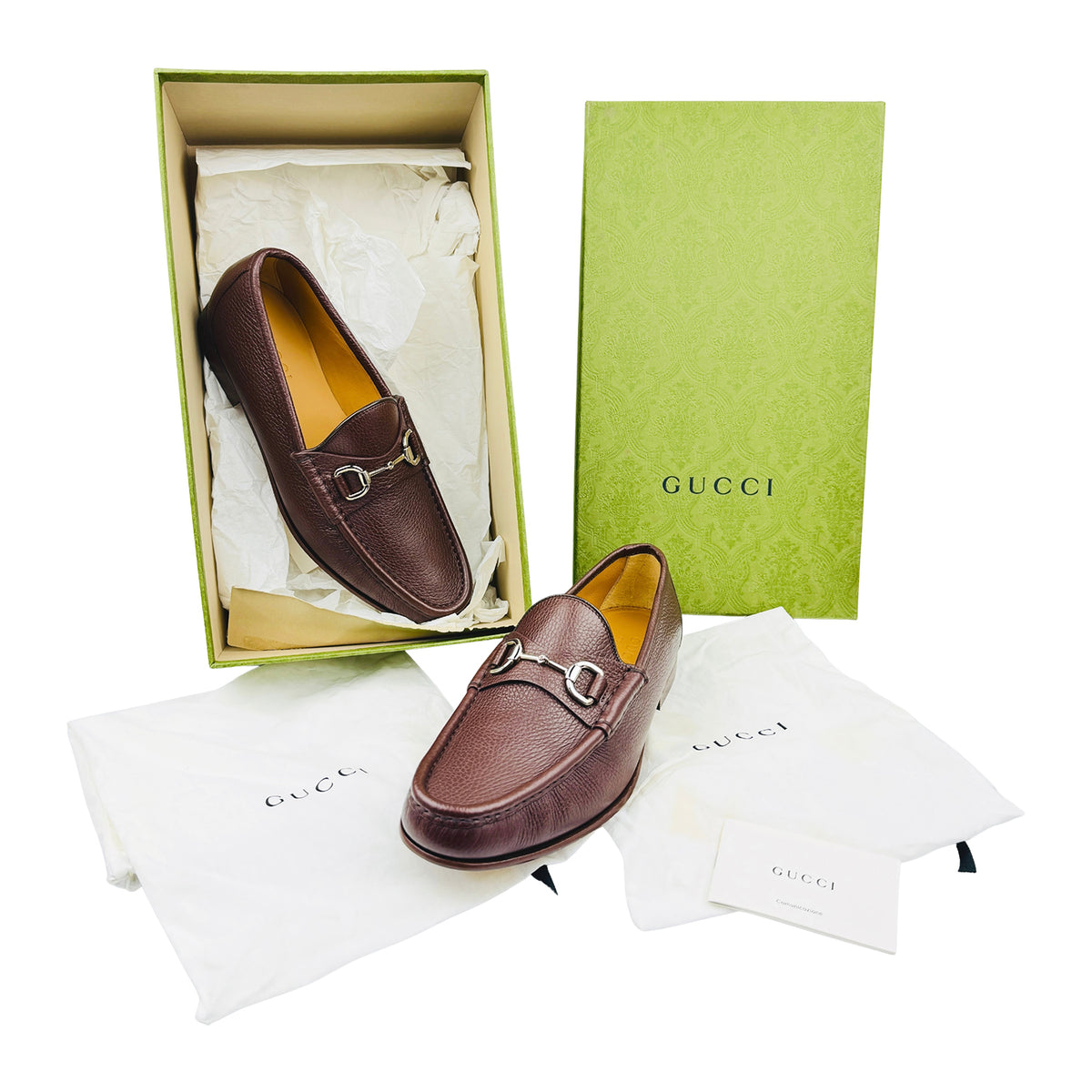 Gucci Dark Brown Leather Italian Loafers (Size 42.5) - 367762