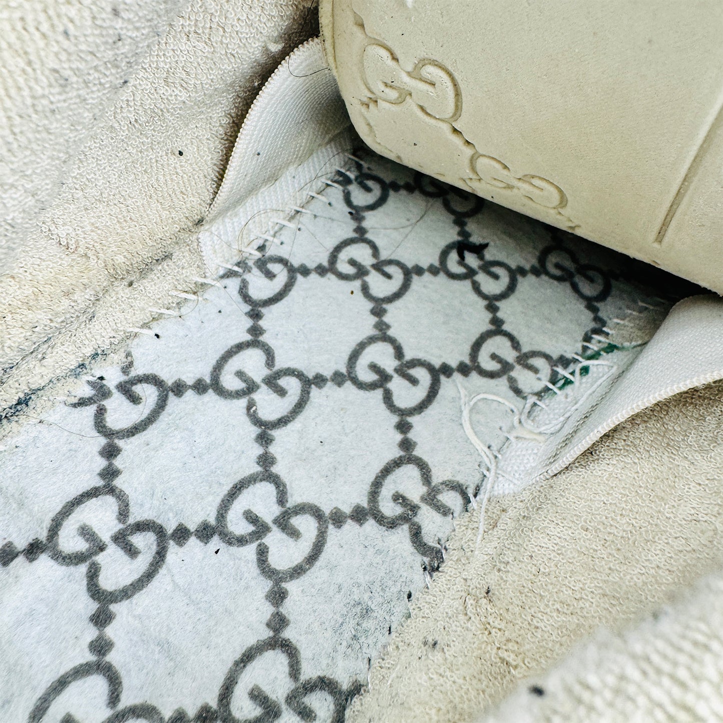 Gucci Screener Beige Italian Sneakers (Size 41)