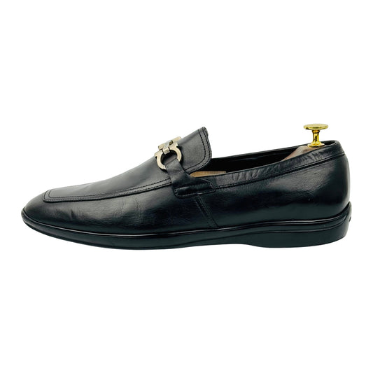 Salvatore Ferragamo Black Gancini Bit Loafer (Size 42.5)