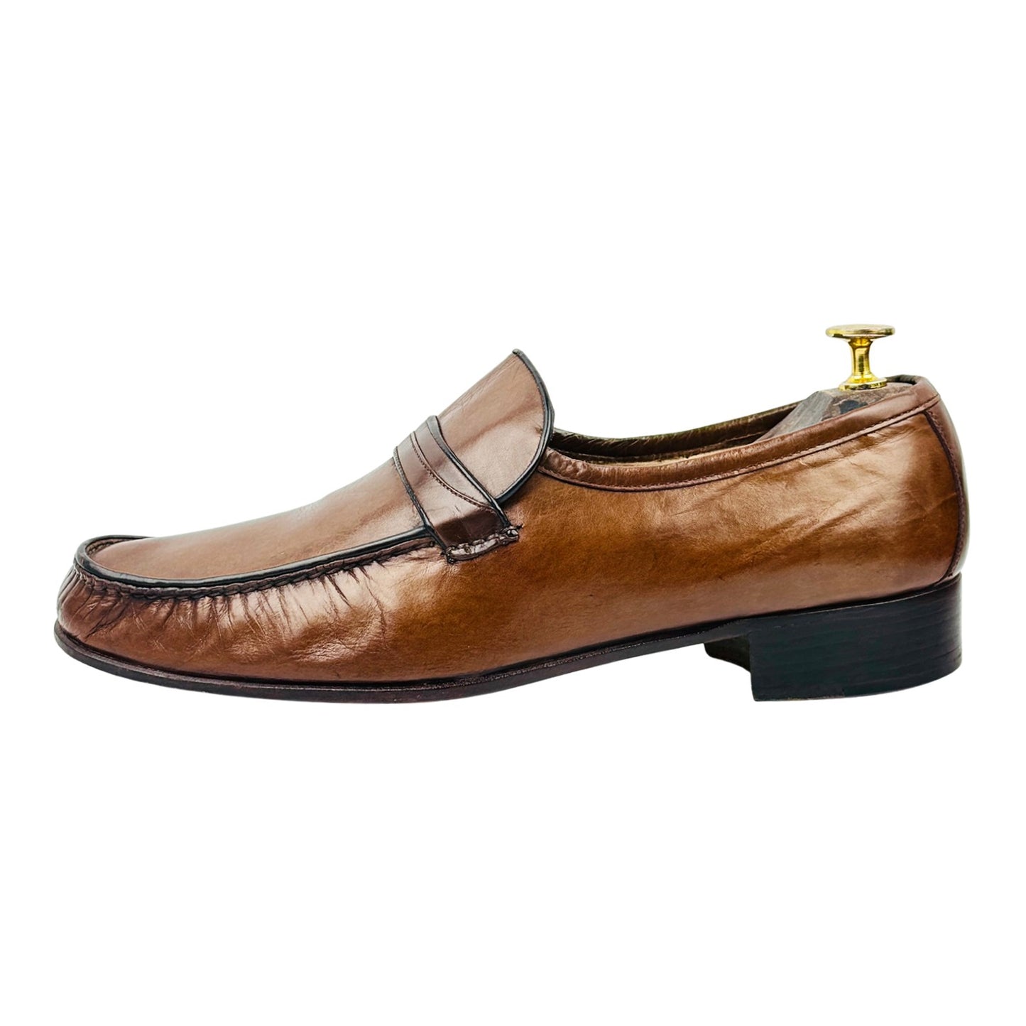 Bally Brown Leather Penny Loafers (Size 41.5)