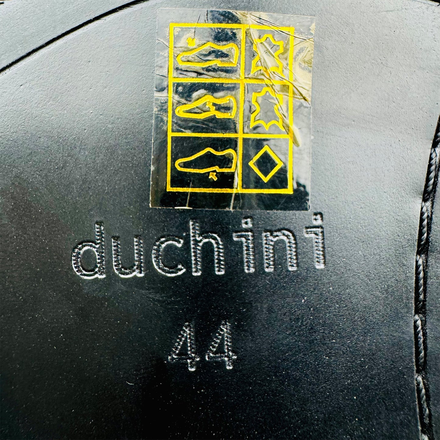 Duchini Men's Formal Black Leather Oxfords (Size 44)