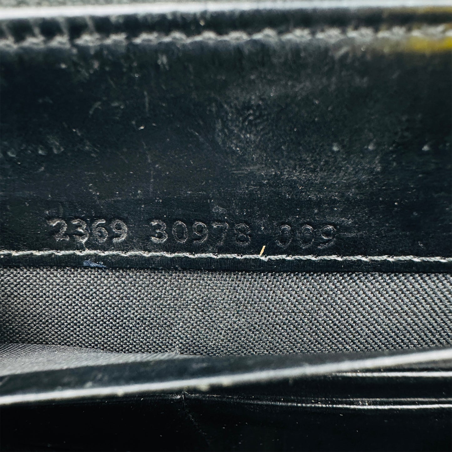 Fendi FF Embossed Black Leather Continental Wallet