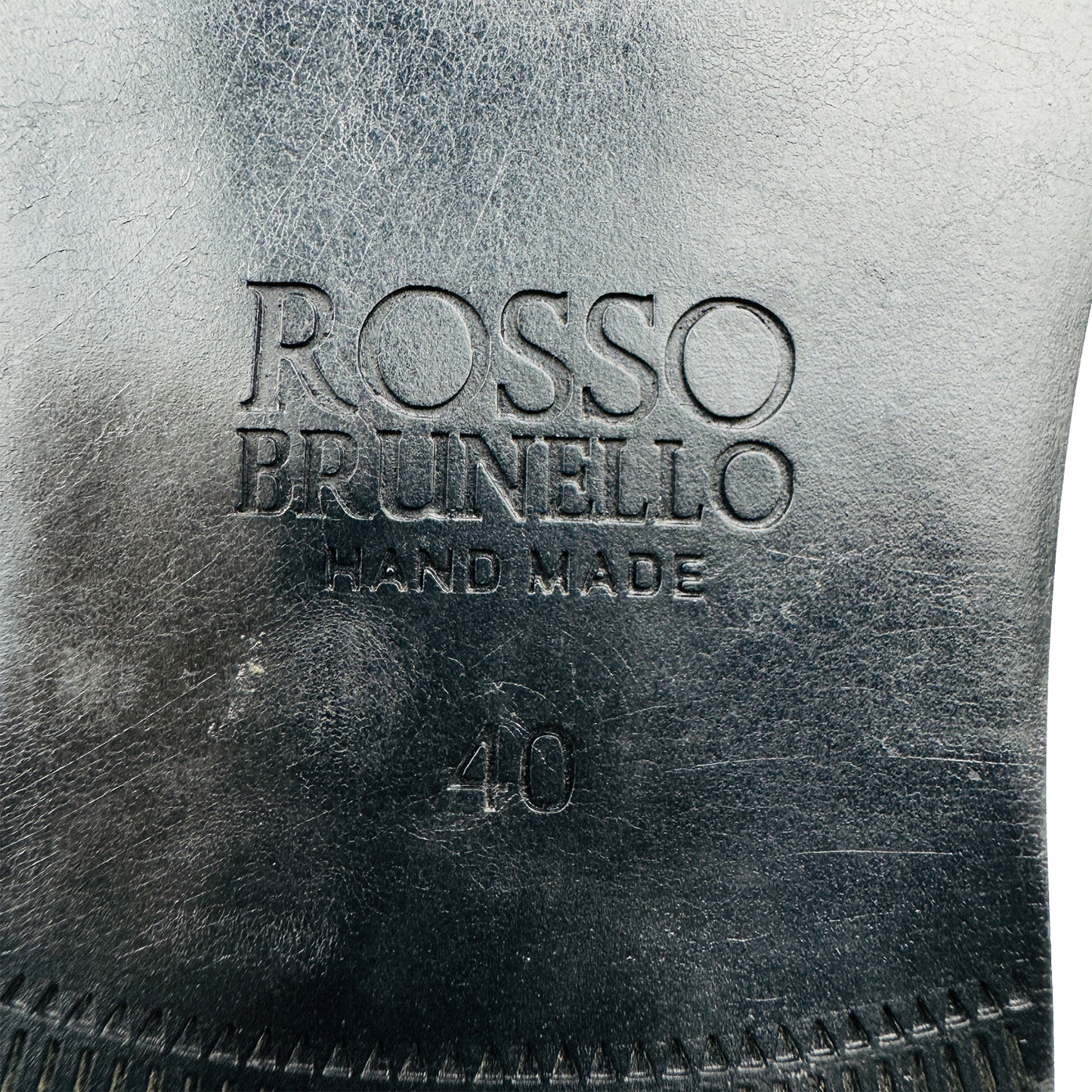 Rosso Brunello Black Leather Loafers (Size 40/40.5)