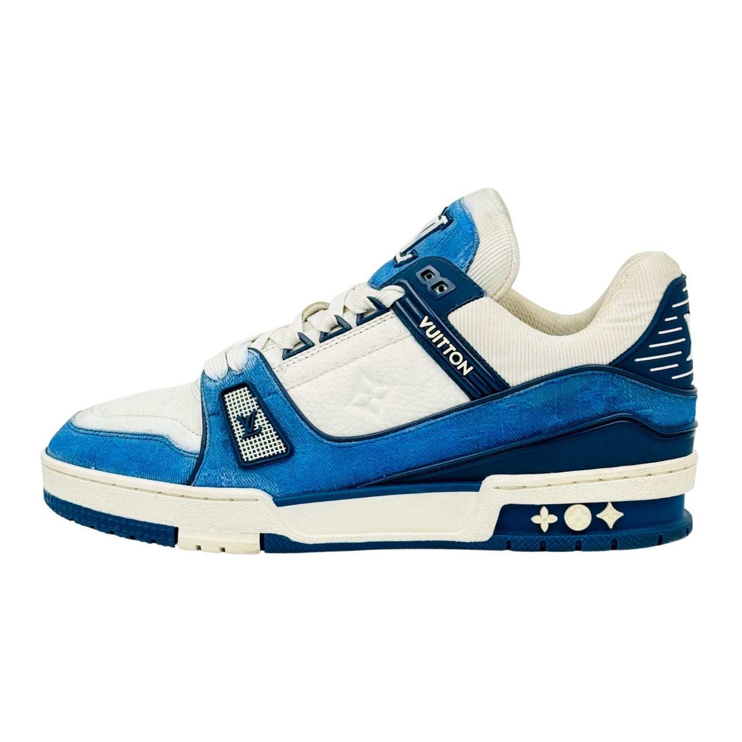 Louis Vuitton Men's LV Trainer Blue Sneakers (Size 41/41.5)