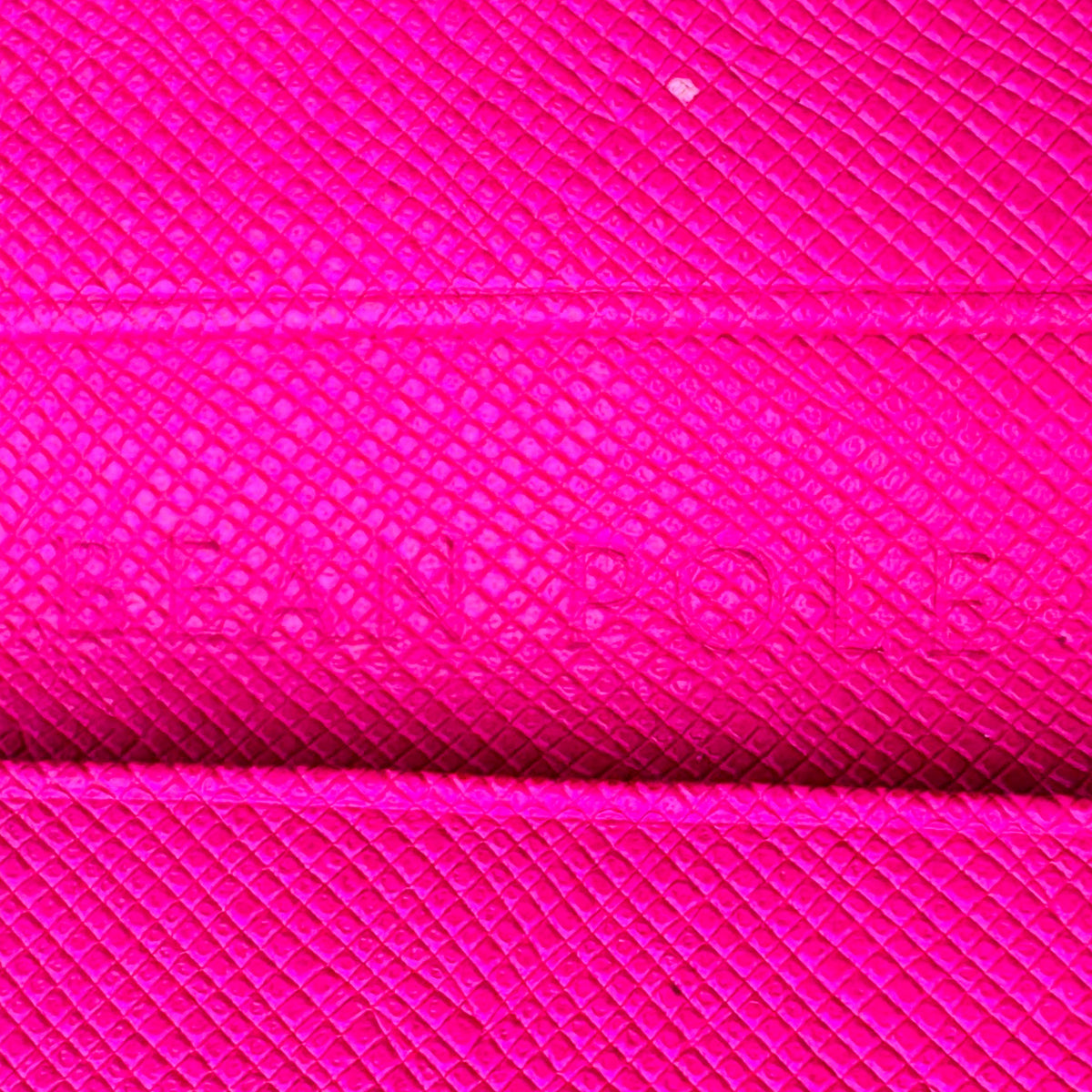 Bean Pole Hot Pink Checkered Key Holder Wallet