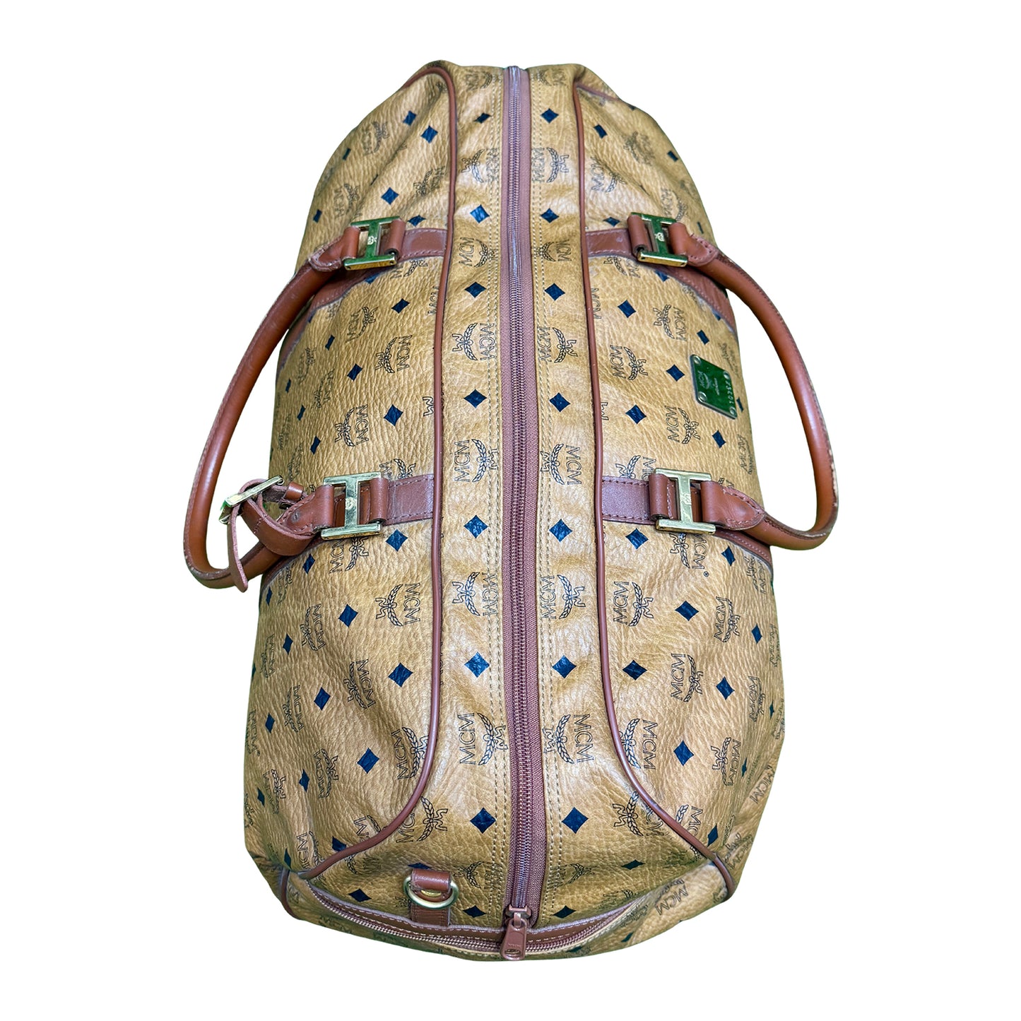 MCM Visetos 'Tan Brown' Duffel Bag
