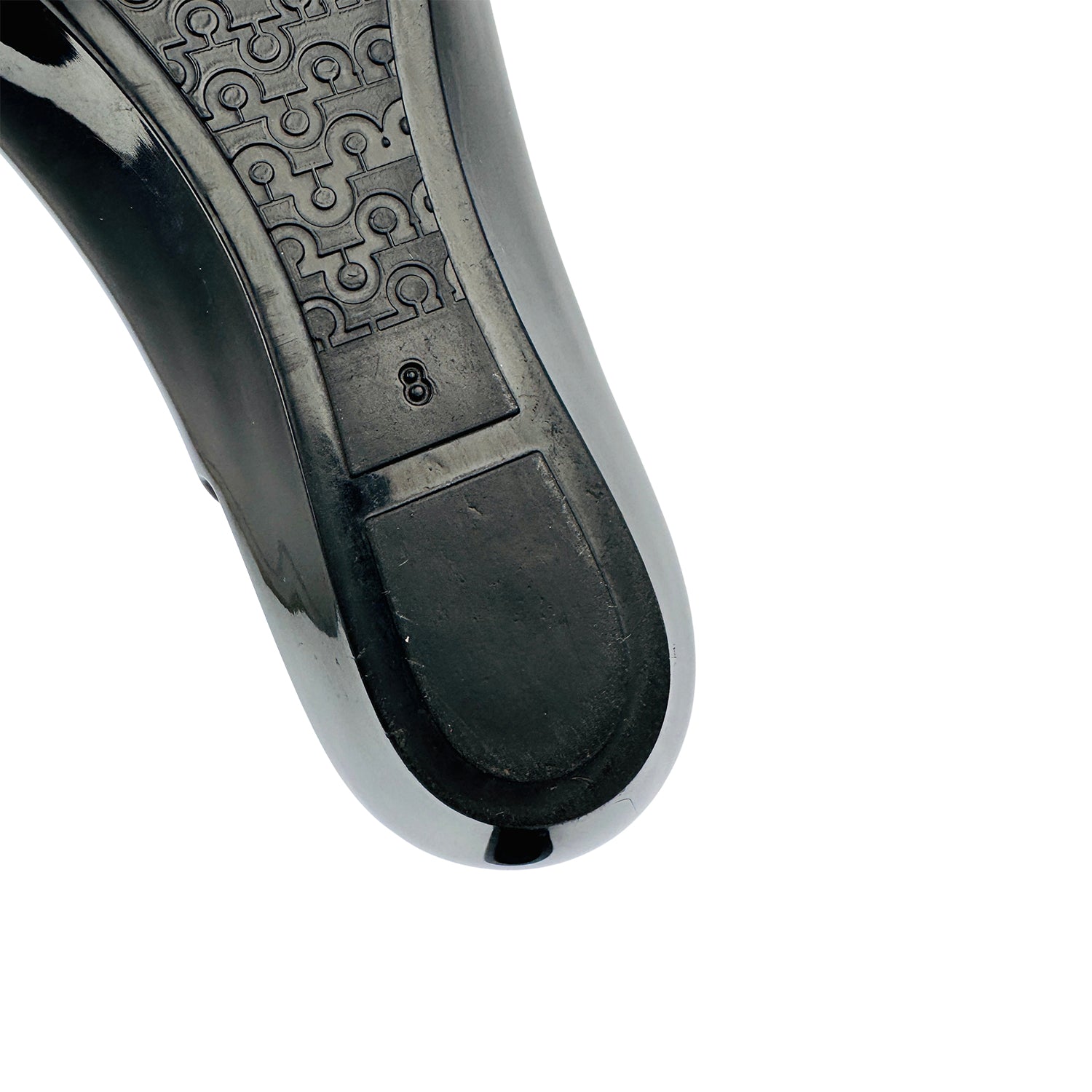 Outsole Closeup image of Salvatore Ferragamo Vara Jelly Ballet Flats (Size 38/38.5)