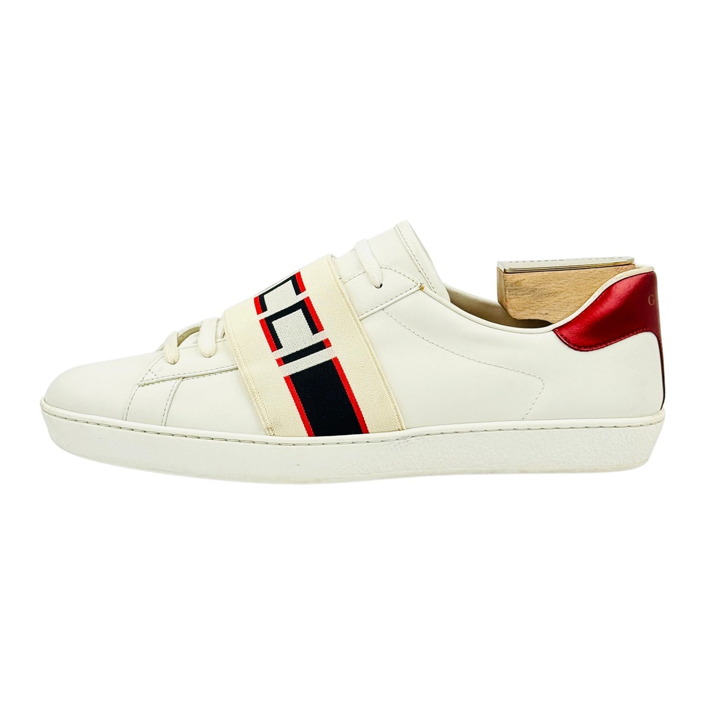Gucci Ace Logo Stripe 'Mystic White' Shoes (Size 43)