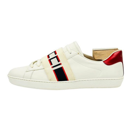 Gucci Ace Logo Stripe 'Mystic White' Shoes (Size 43)