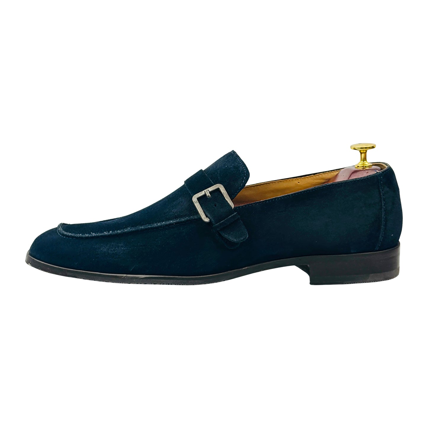 Emidio Tucci Men's Navy Suede Loafers (Size 45)