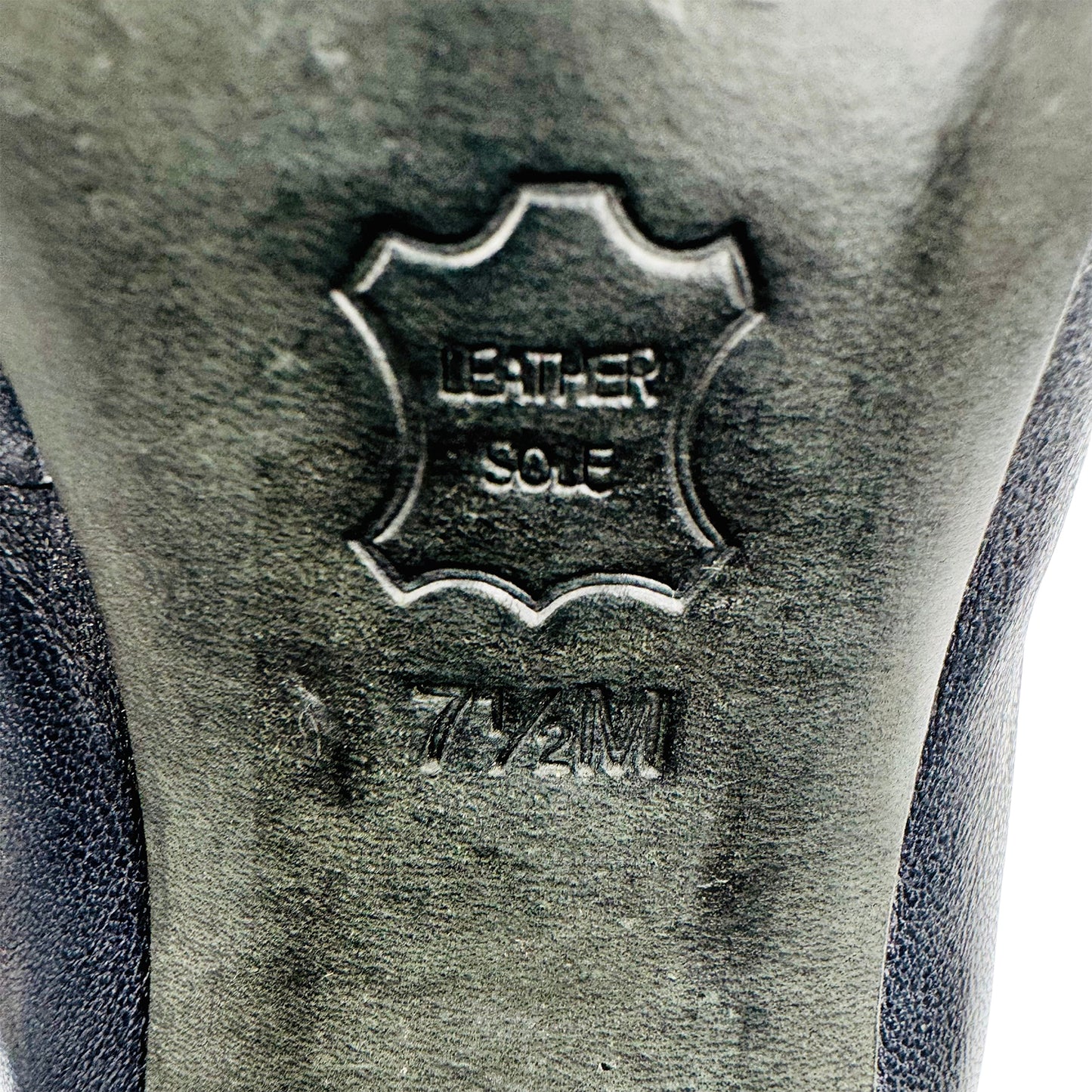 Tory Burch Black Leather Block-Heel Pumps (Size 37.5)