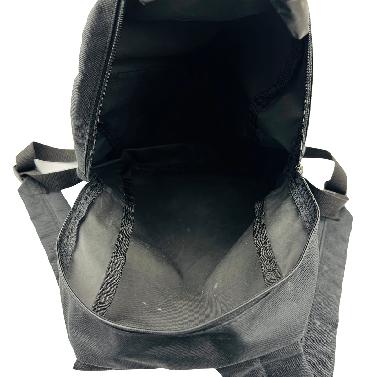 Adidas Distressed Diagonal-Zip Black Backpack - 397371