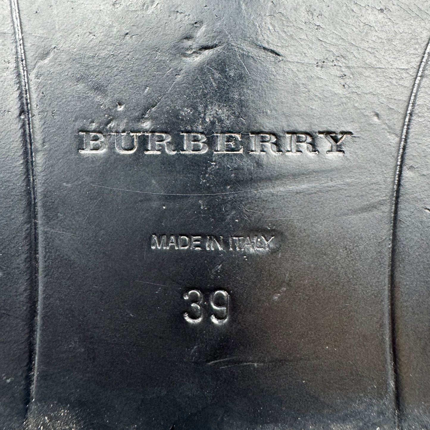 Burberry Black Brogue Leather Oxfords (Size 39/39.5)