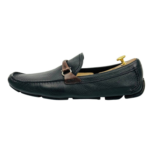 Salvatore Ferragamo Granprix Grained Leather Loafer (Size 43.5)