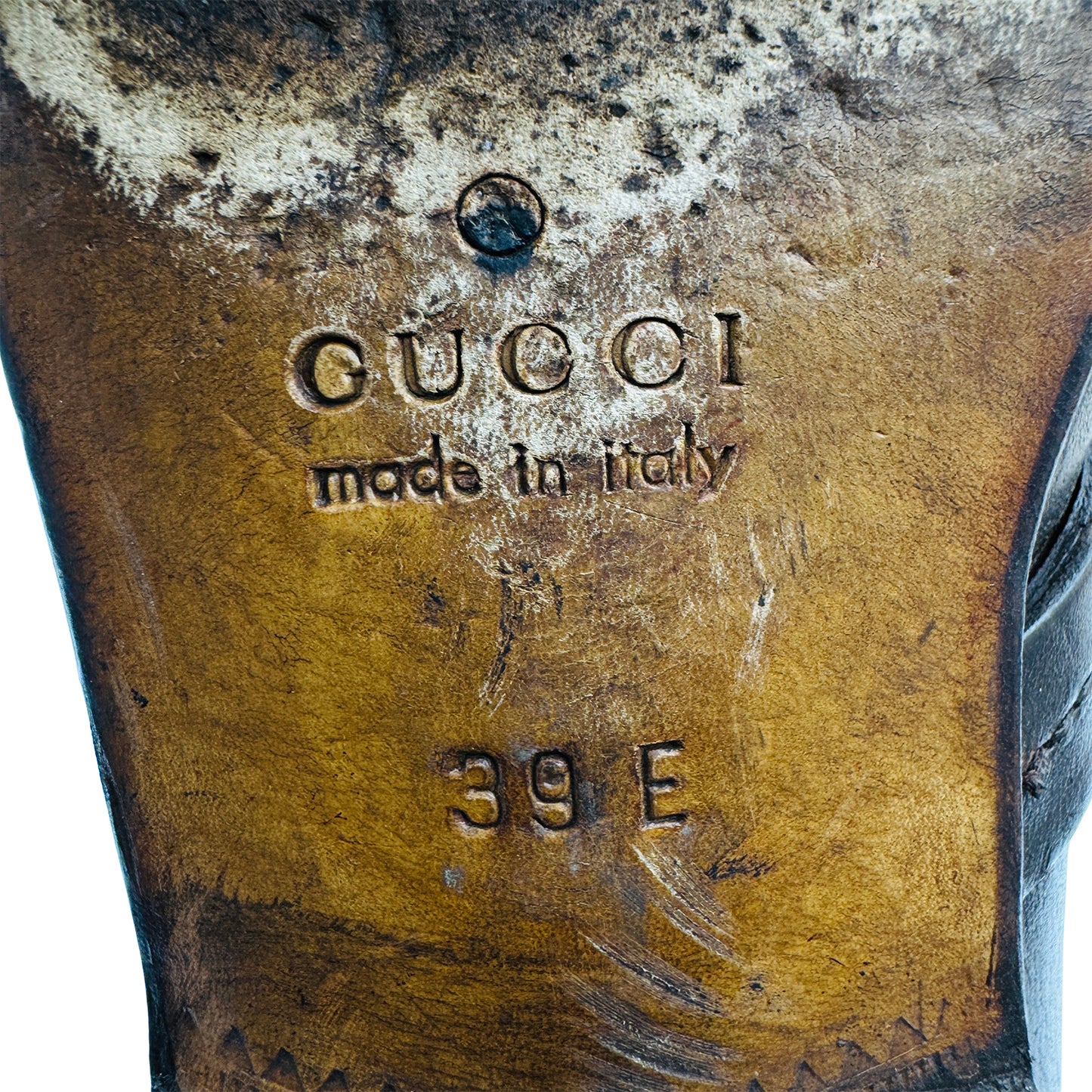 Gucci Interlocking G Dark Brown Leather Loafers (Size 39/39.5)