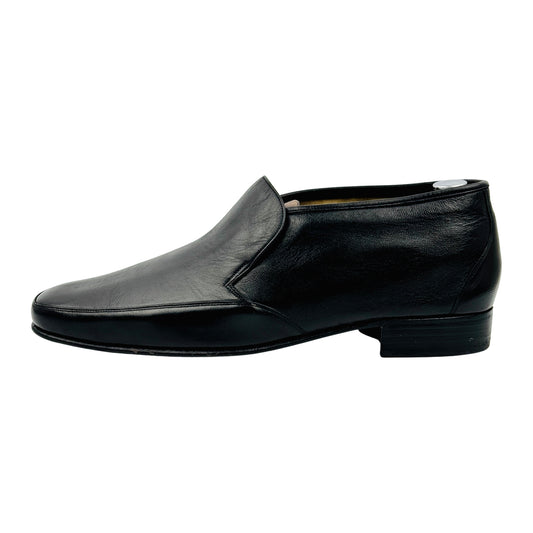 Bally Men's Black Leather Loafers (Size 45)