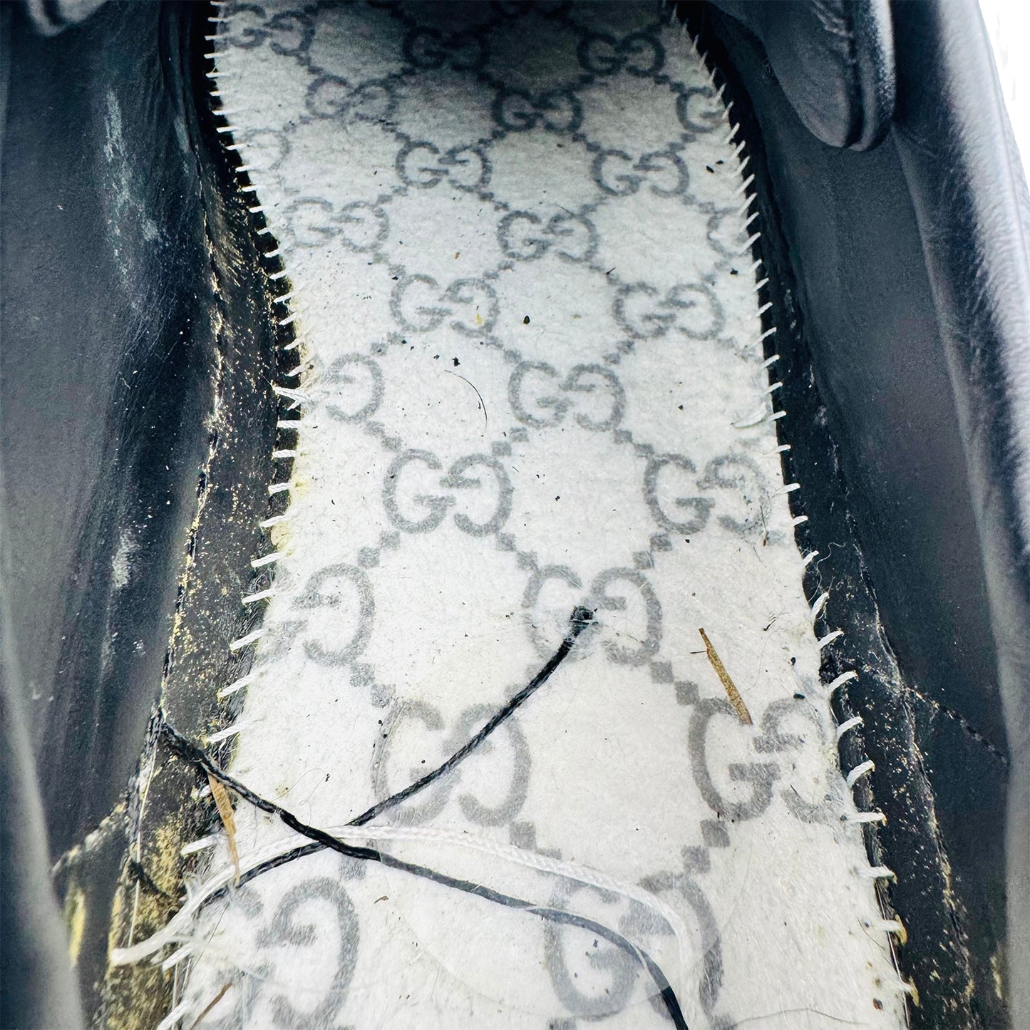 Gucci Men's ACE 'Grey' Sneakers (Size 43/43.5) - 429445