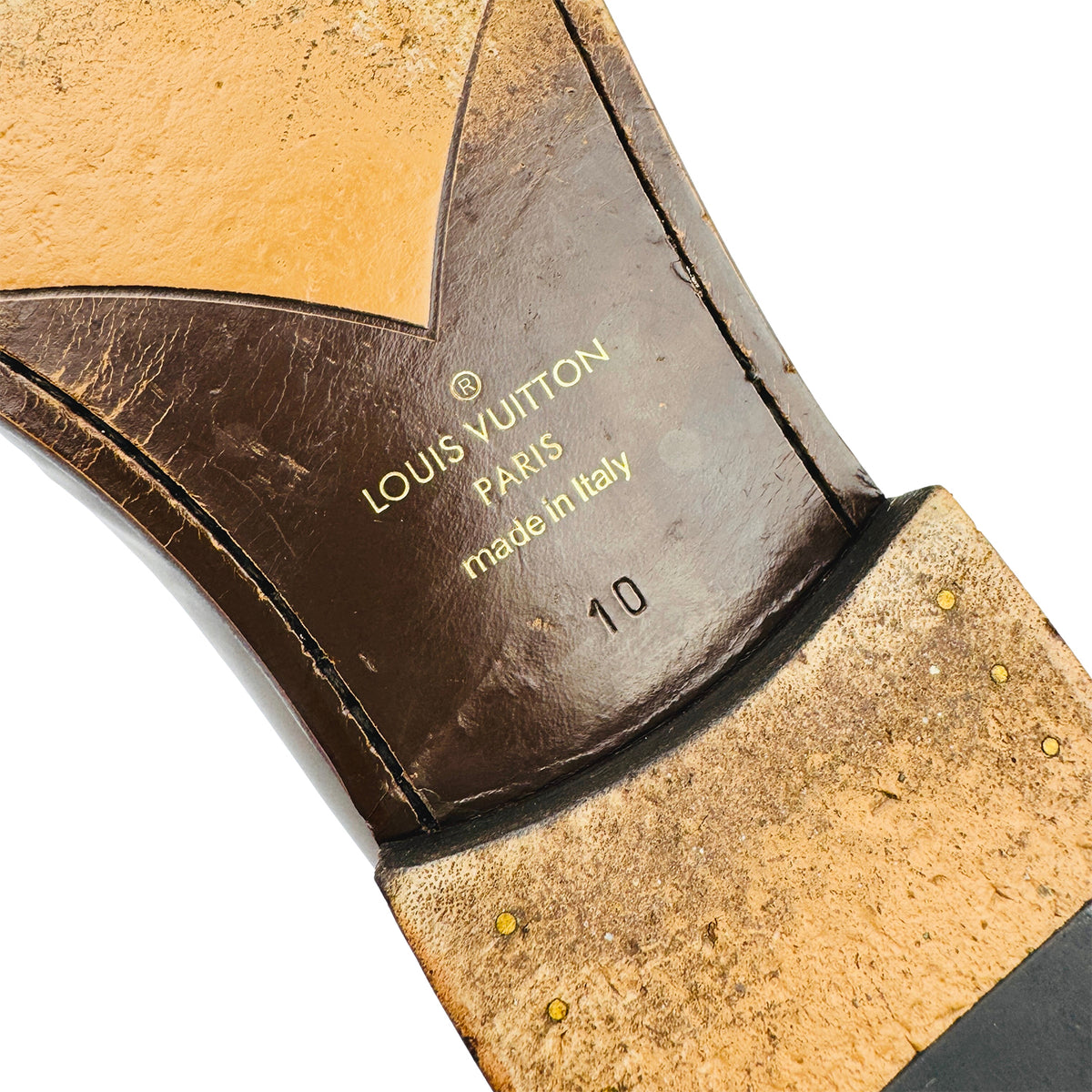 Louis Vuitton Major Burnished Brown Italian Loafers (Size 44.5/45)