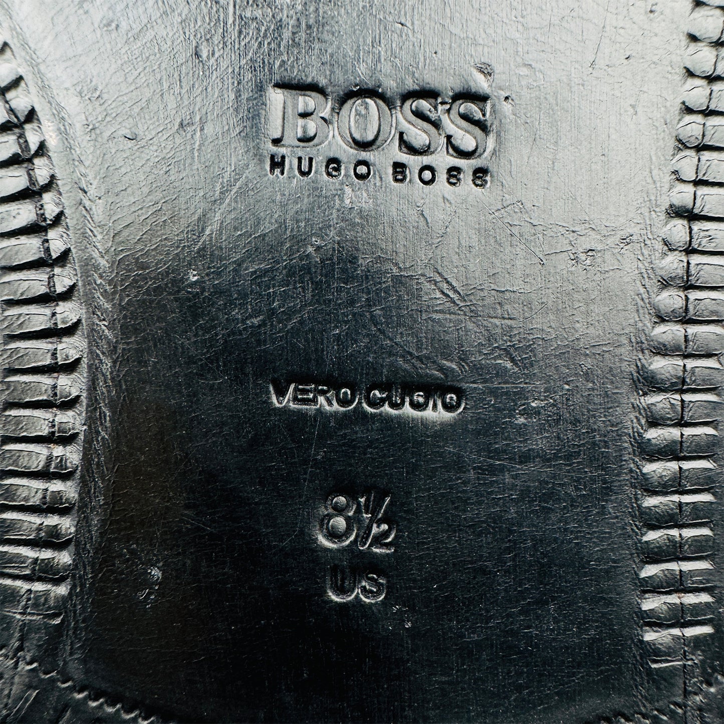 Hugo Boss Men's Black Leather Loafers (Size 42)