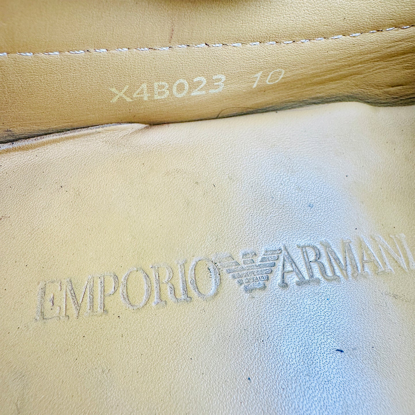 Emporio Armani Men's Brown Loafers (Size 44)