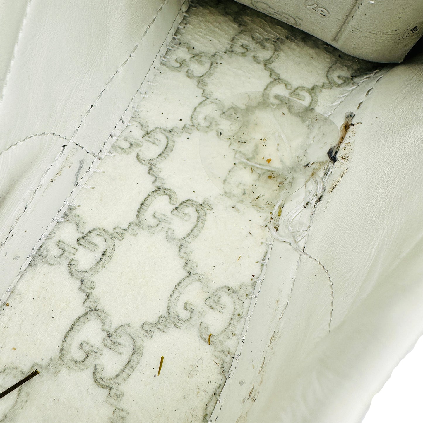 Gucci Ace White Low-Top Leather Sneakers (Size 36.5)