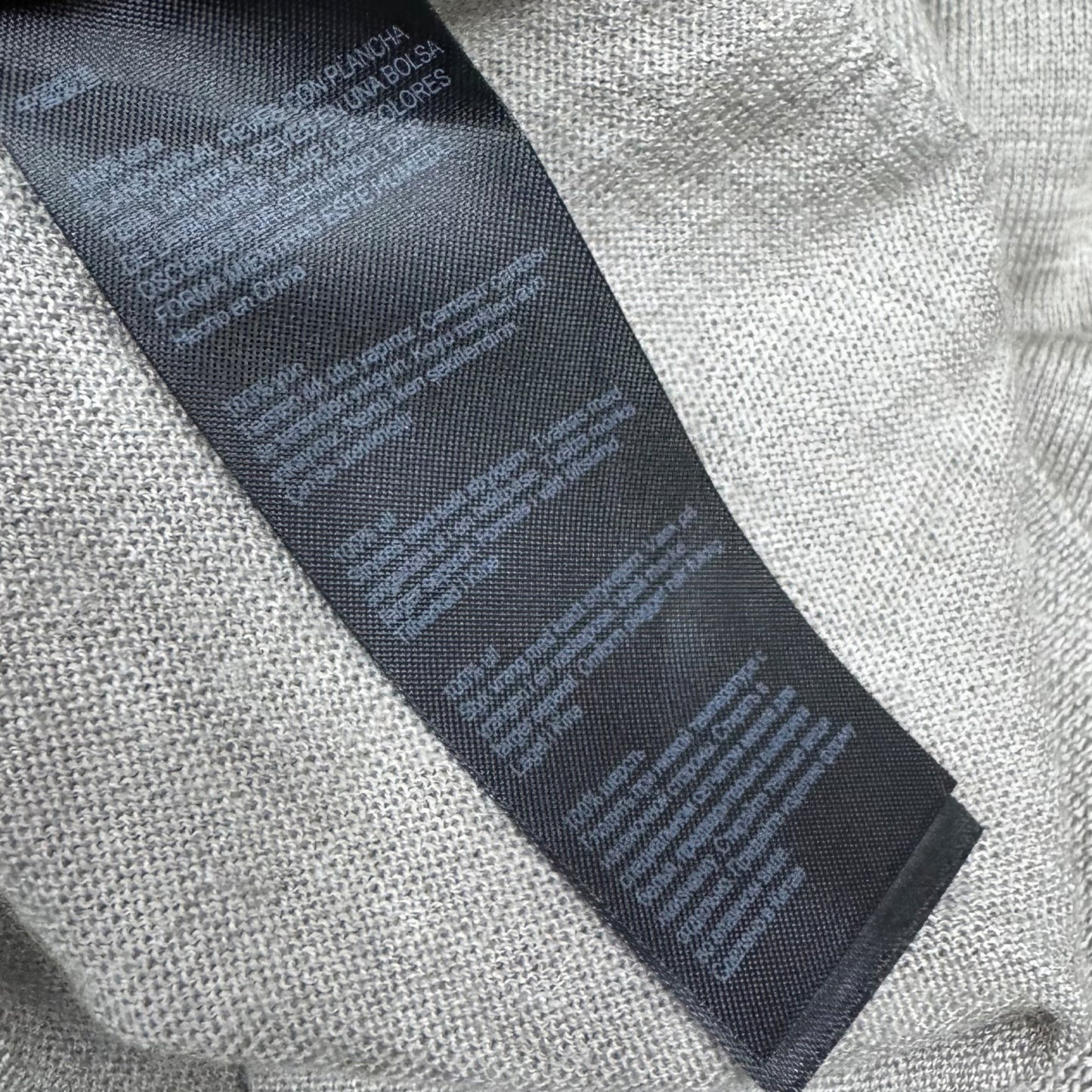 AllSaints Mode Merino Crew Neck Light Grey Sweater (Size Small)