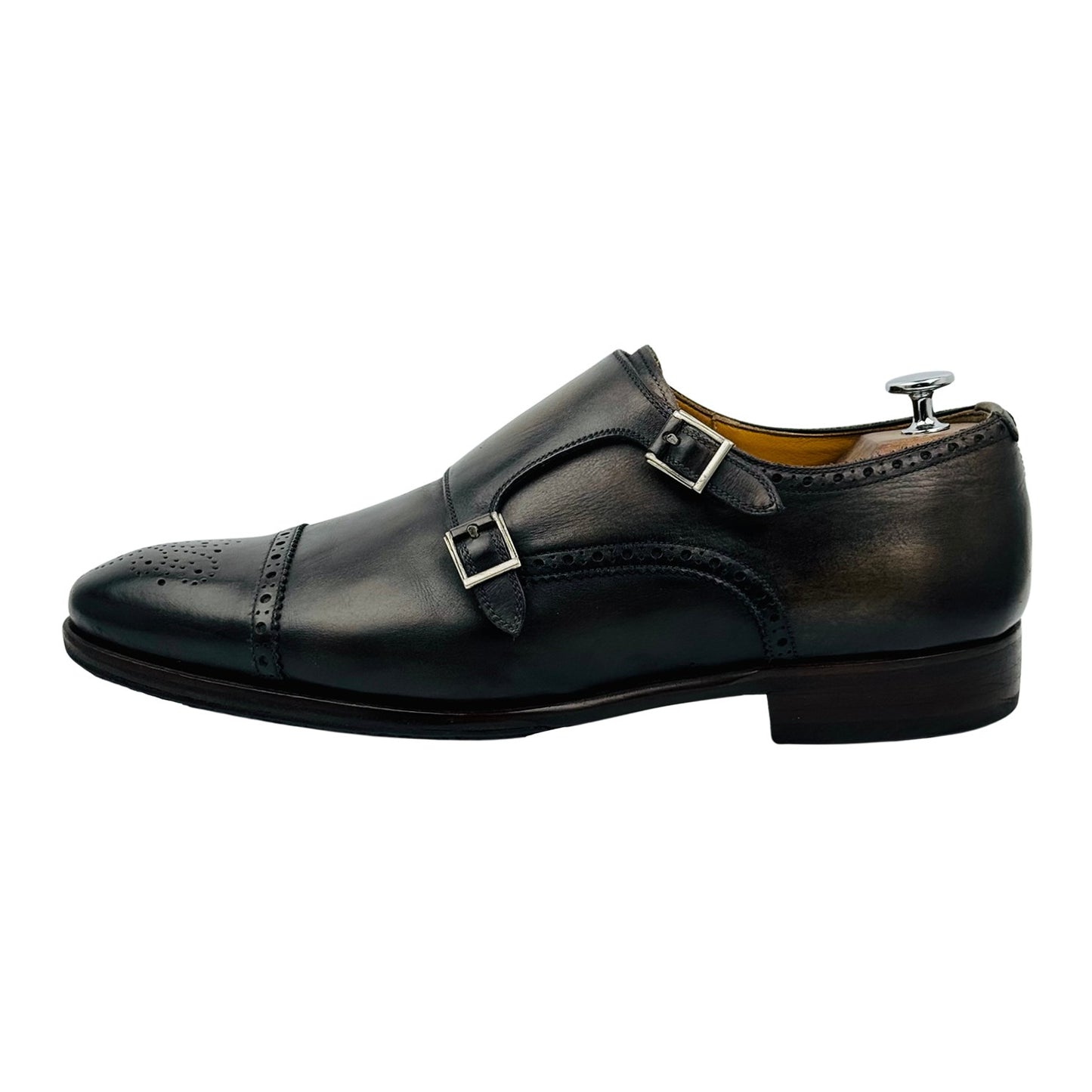 Magnanni Double Monk Strap Two Tone Shoes (Size 46)