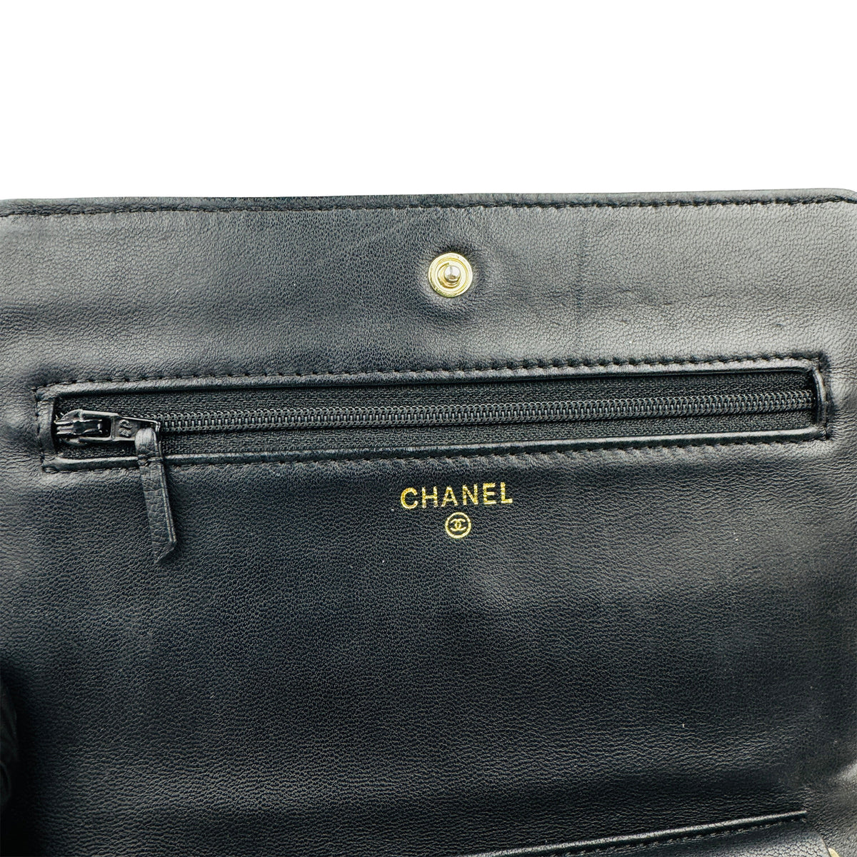 Chanel Quilted Ribbon Wallet On Chain Pouch