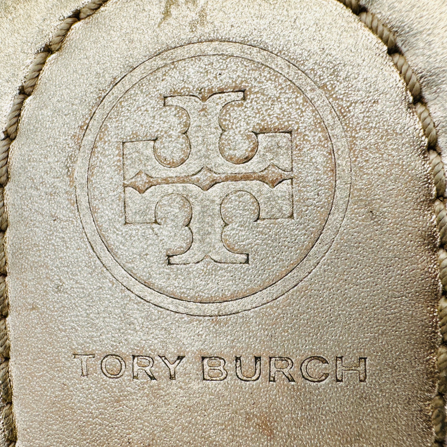 Tory Burch Women's 'Metallic Gold' Sandals (Size 39.5)