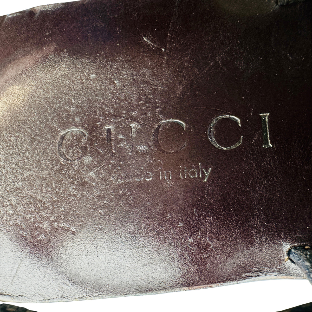Gucci Vintage Leather Slingback Sandals (Size 43/43.5)