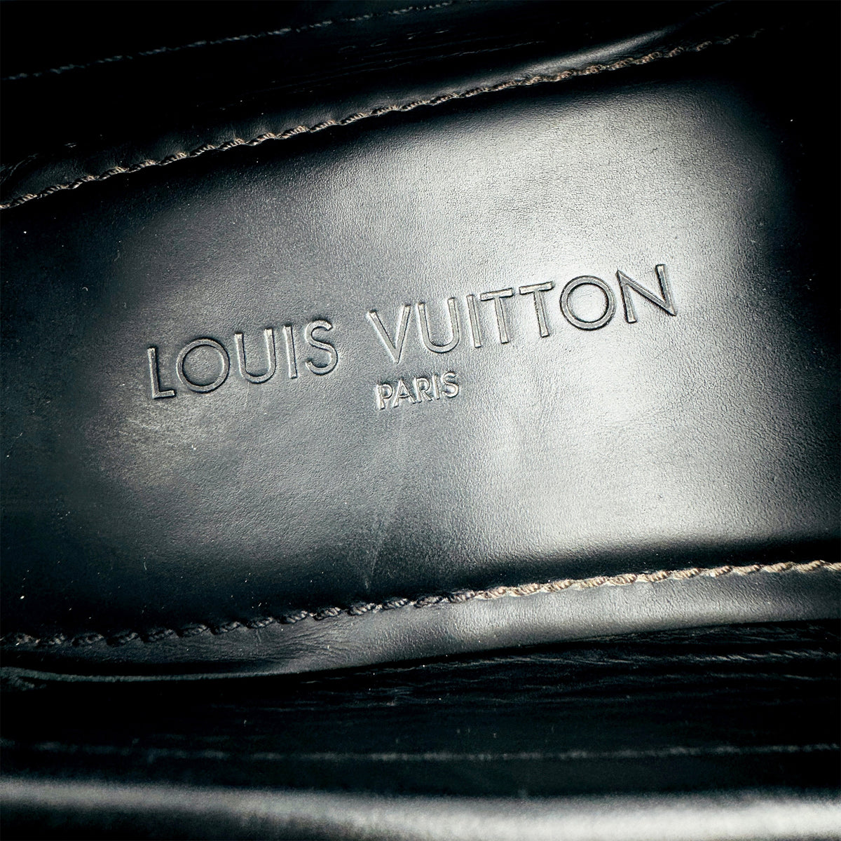 Louis Vuitton Monte Carlo Black Leather Loafers (Size 43)