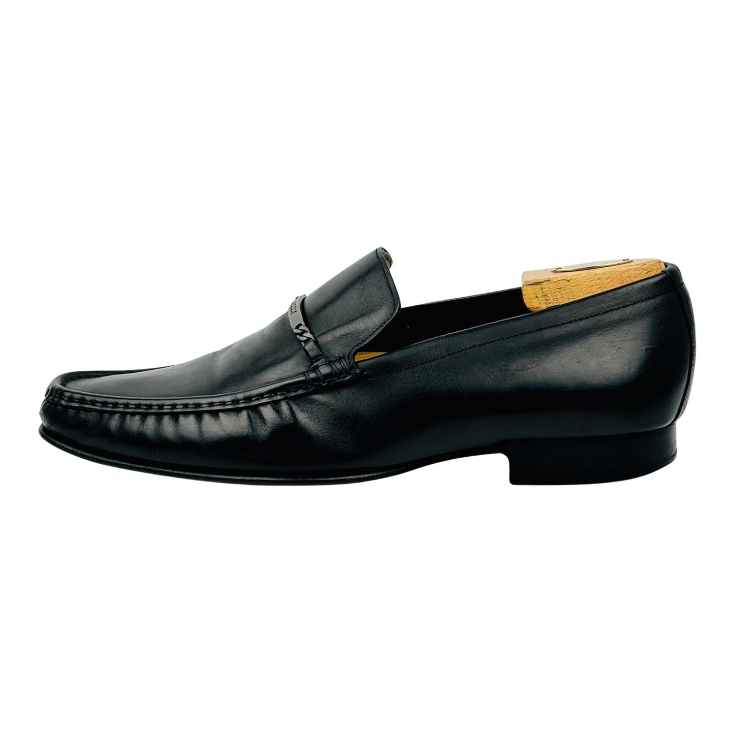 Bally Men's Black Horsebit Loafers (Size 43/43.5)