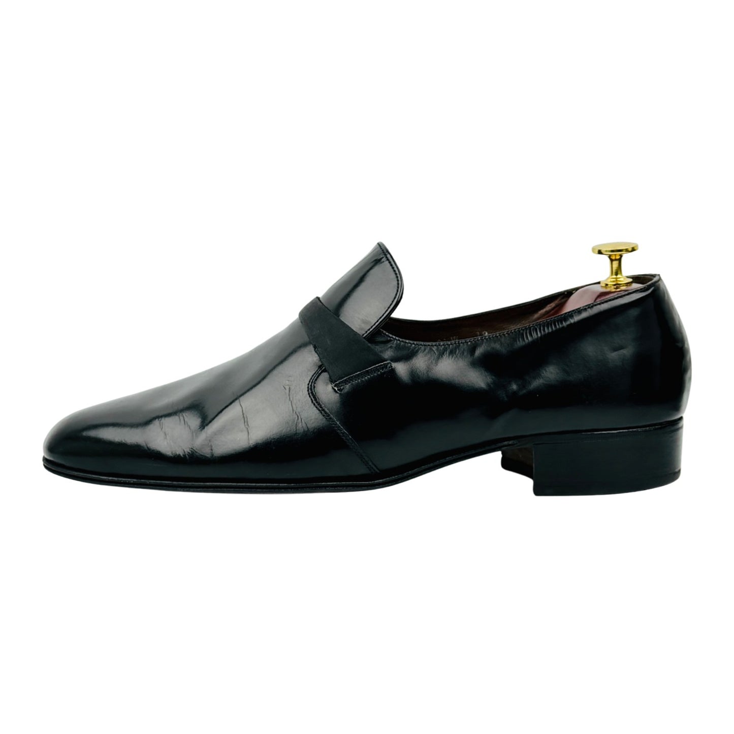 Bally Men's Black Patent Leather Loafers (Size 44)
